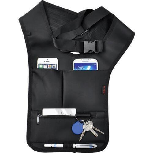 GQIYIBBEI Novelty Cool Men Travel Storage Bag Hidden Underarm Anti-theft Pocket Mp3 Passports Mobile Phone Holder Organizer