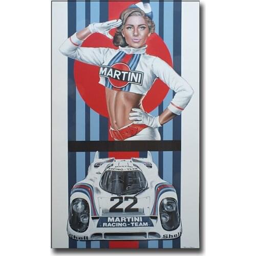 Racing Team24 Hours Of Le Mans 917k Car Posters Print On Canvas Painting Wall Art Picture For Living Room Home Decor Frameless