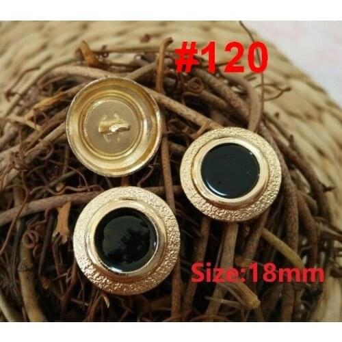10 pieces New Fashion metal balck white red jacket buttons Accessories Overcoat coat Sweater shirt Button 18mm Free shipping