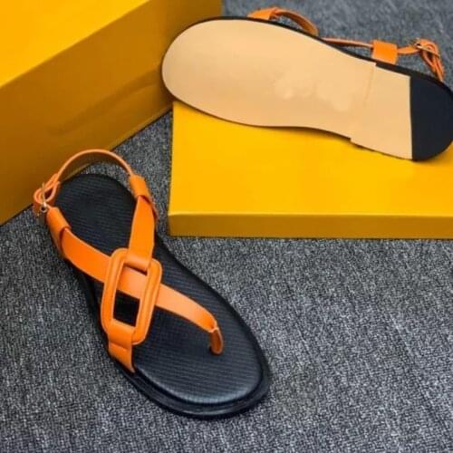 2021Summer New Mens Fashion Flat Bottomed Comfortable Open Toed Sandals Soft Soled Beach Shoes Trend Comfortable Antiskid KA354