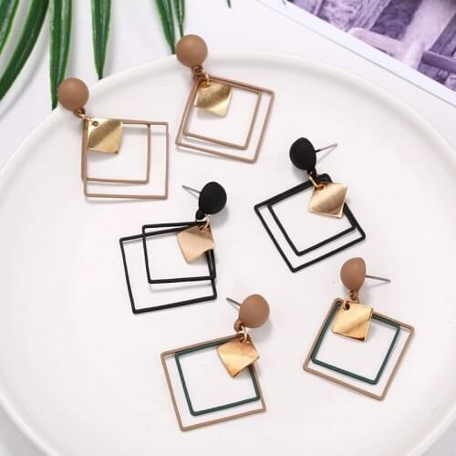 Retro womens fashion statement earrings for wedding party Christmas gift wholesale