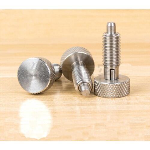1pcs M6 M8 M10 M12 M16 Self-locking spring pin Metric quick lock latch Full metal plunger Knurled knob plunger stainless steel