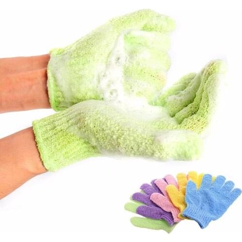1PC Bath Glove Peeling Exfoliating Mitt Glove Body Massage Sponge Wash Skin Moisturizing SPA Foam Bath Supplies