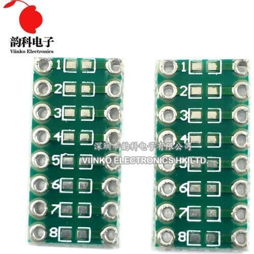 10pcs 0805 0603 0402 to DIP Transfer Board DIP Pin Board Pitch Adapter keysets