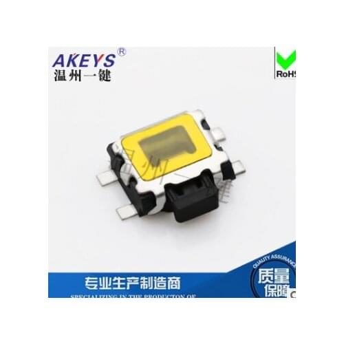10PCS TS-A019A 3.5*4.7 Waterproof tact switch side press 4 pin SMD/SMT vertical without column without membrane