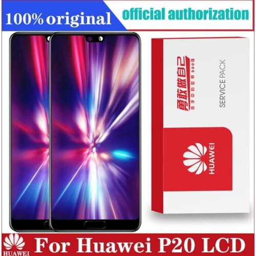 100% Original Display with Knuckle screenshot frame Fingerprint for Huawei P20 LCD Touch Screen EML-L09 EML-L22 EML-L29 EML-AL00