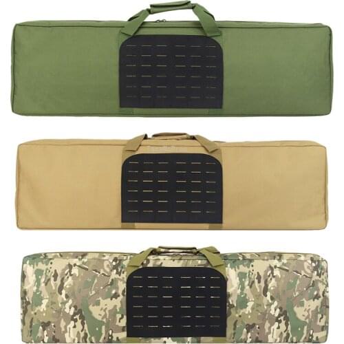 100cm Hunting Gun Carry Case Bags Durable Military Tactical Combat Rifle Molle Handbag Outdoor Shooting CS Gun Accessories Bag