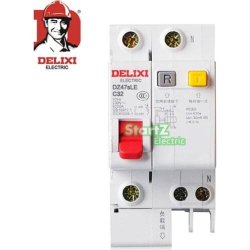 32A 1P+N RCBO RCD Circuit Breaker DE47LE DELIXI