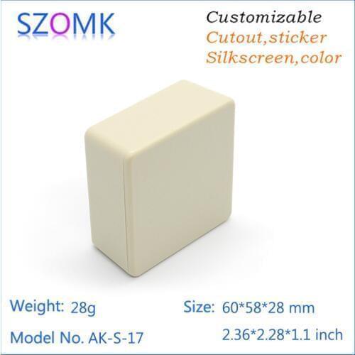 50 psc a lot shenzhen power distribution box plastic enclosure for electronics abs material plastic junctionplastic housing box