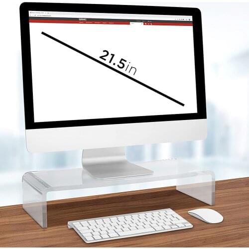 53 * 19 * 9 Cm Premium Acrylic Computer Monitor Stand Neck Protection Multi-media Desktop Stand Computer Monitor Riser New