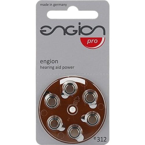 Laifa Engion 60PCS Hearing Aid Batteries A312 312A ZA312 312 PR41 S312, 60 PCS Battery Zinc Air 312/A312