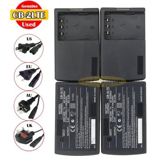 Used Original CB-2LTE Charger For Canon NB-2L NB-2LH NB-2L12 NB-2L14 BP-2L12B BP-2L5 ZR200 ZR300 ZR400 ZR500 ZR600 ZR700 ZR800