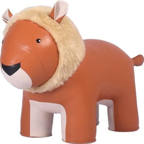 LARGE NEW LION STOOL Microfiber Leather Surface A Special Furniture For Your Home Decoration New Lion Stool