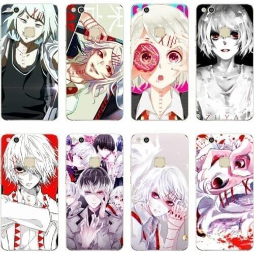 Anime JUUZOU SUZUYA Tokyo Ghouls Cover TPU Phone Case For Huawei P9 P10 P20 Lite Mate 9 10 Honor 9 V9 Mate 10 Por P9 P20 Plus