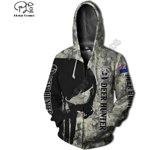 Camo Fish Reaper UK 3D Printed Love HorseSweatshirt Hoodie Harajuku Autumn Streetwear Women Foe Men Casual Tracksuit