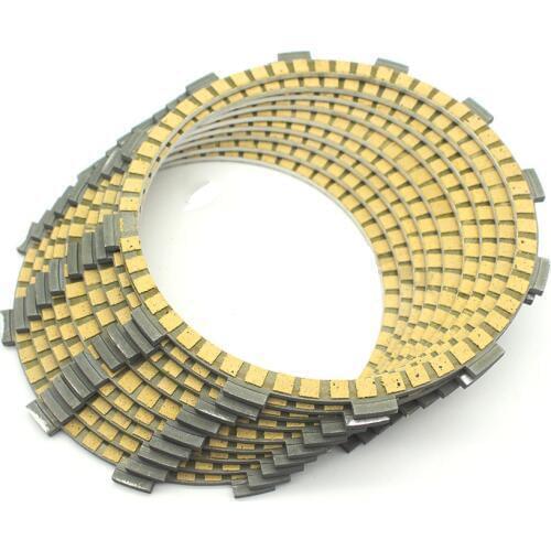 Motorcycle 9Pcs Paper-Based Clutch Friction Plates Kits For Harley Dyna Fat Bob Road King Glide Ultra Heritage Softail Custom