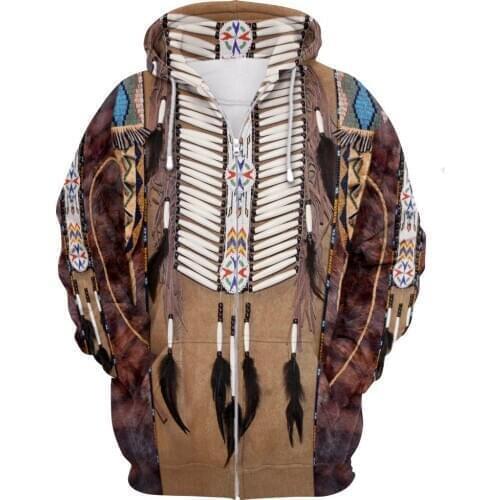 Native Indian New Fashion Harajuku 3D full Printed Hoodie/Sweatshirt/Jacket/Men Women hiphop casual fit