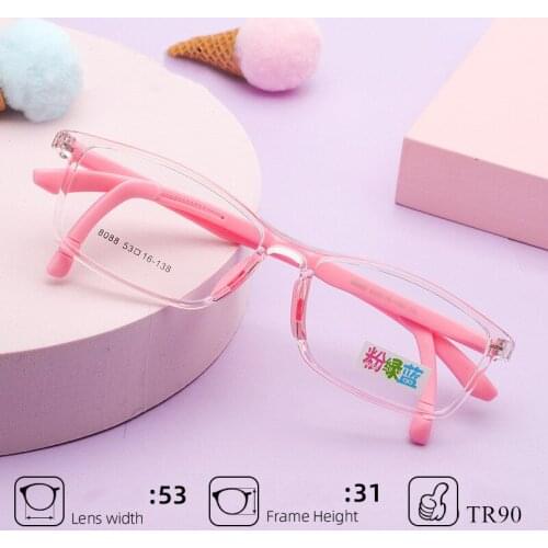 Optical Children Glasses Frame TR90 Silicone Glasses Children Flexible Protective Kids Glasses Diopter Eyeglasses Rubber