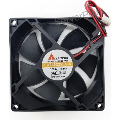 Original For Y.S TECH FD249225ES-N DC 24V 0.24A 92x92x25mm Server Cooler Fan