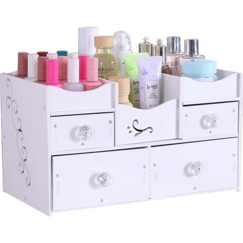 Washing table storage rack bathroom shelf cosmetic storage box desktop dressing table cosmetic storage box