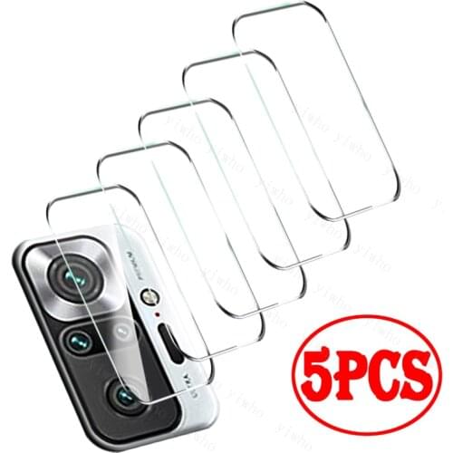 5PCS Tempered Glass on Redmi Note 10 Pro Max 10s 9T Protector Camera Lens Film for Xiaomi 11 Ultra 10T Pro Poco X3 Pro NFC M3 F3