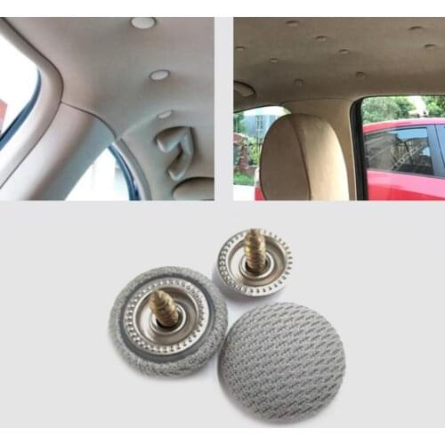 50Pcs Car Interior Ceiling Cloth Fixing Screw Cap Roof Repair Modification Nylon Fabric Buckle fabric upper retaining fasteners