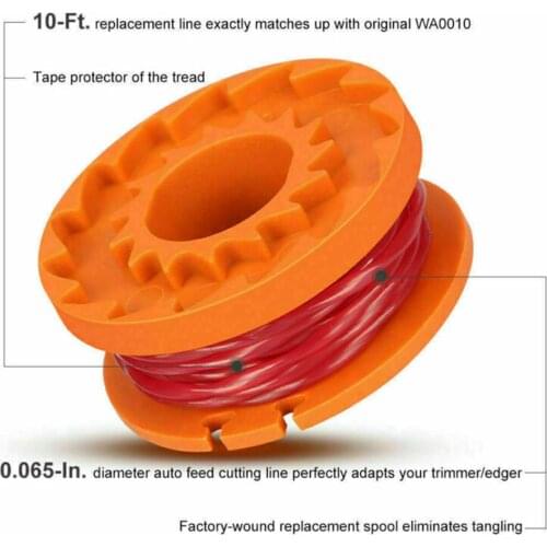 Trimmer Spare Parts 3pcs MacAllister Strimmer Trimmer Spool And Cord 1.5 Mm 1 X 2.5 M MGTP 18Li Replacement Parts