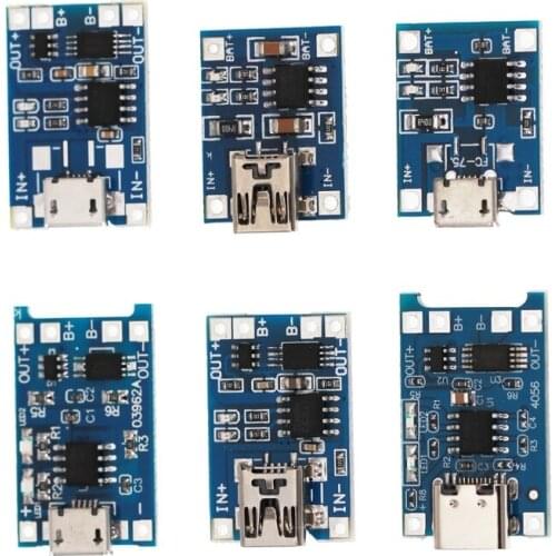 20 Pieces TP4056 Charging Module Battery Charging Board with Battery Protection 18650 BMS 5V Micro USB 1A 186 50 Charge