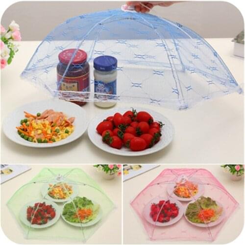 1PC Food Cover Anti Mosquito Meal Cover Lace Table Home Using Food Cover Kitchen Portable Umbrella Style Gadgets Cooking Tools