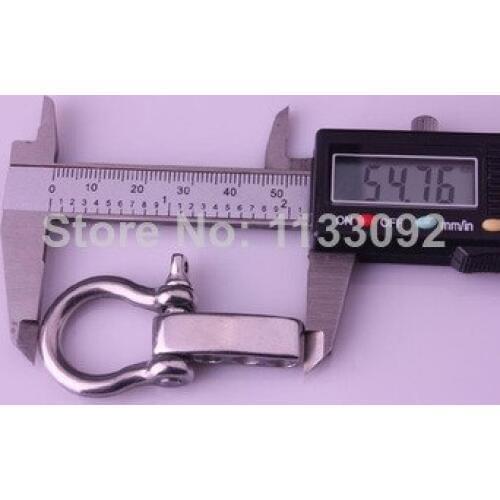 10pcs/lot Bow And D Shape Stainless Steel Adjustable PARACORD BRACELET BUCKLES SHACKLES free ePacket ship