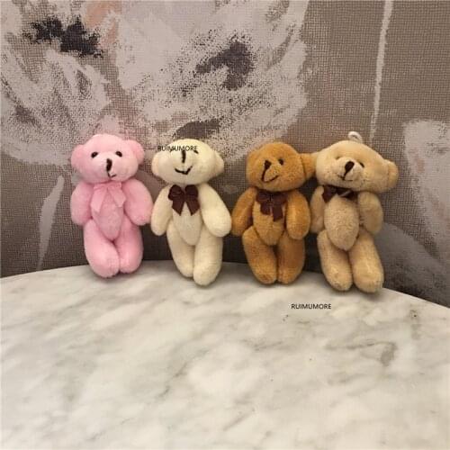 10pcs/lot mini 8cm Bear DOLL ; Wedding Gift & Bouquet Decor TOY DOLL