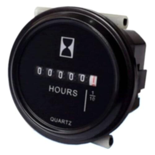 12v 24v 36v Mini Hour Meter Marine Boat Engine 2" Round Waterproof Gauge Car Trucks Mechanical Hour Meter Counter Timer