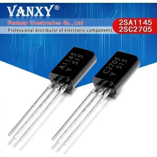 25pairs (25PCS A1145 + 25PS C2705 ) TO-92L 2SA1145 2SC2705 TO-92