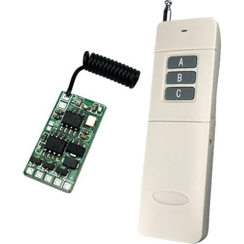 3CH Wireless Remote Control Switch 433mhz rf Transmitter Receiver 3.7v 5v 6v 9V 12v Mini Small Controller Module led Lights