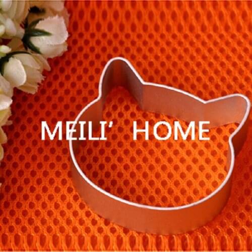 4pc Christmas mold Tools Aluminium Alloy Cat Head Shaped Fondant Cookie Cake Sugarcraft Plunger Cutter