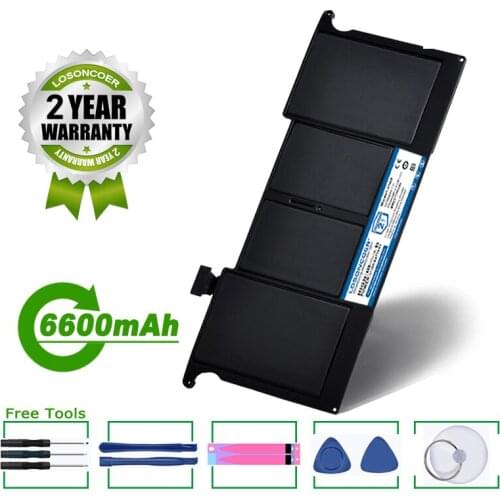 LOSONCOER Battery 6600mAh A1406 For Apple MacBook Air 11" A1406 A1370 (2011 Version),020-7376-A 020-7377-A MC968 MC969 Battery
