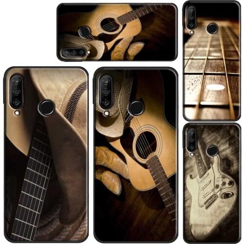Retro Guitar Music For Realme 8 Pro 6 7 Q3 GT Neo C3 C11 C15 C21 OnePlus 8 Pro 9 Pro 7T 8T 9R Nord Phone Case