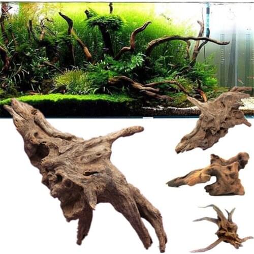 Wood Natural Trunk Driftwood Tree Aquarium Fish Tank Plant Decoration Ornament