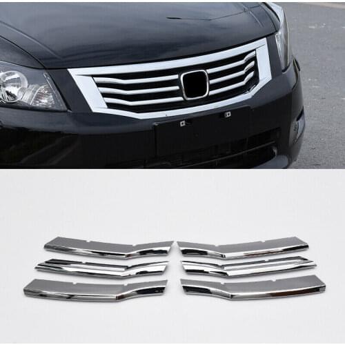 FOR Honda Accord 2008-2010 chrome Front bumper Center mesh Grille Grill refit