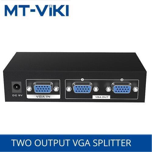 MT-VIKI 2 port HD video splitter 1 input 2 output display projection splitter Suitable for offices, shopping malls teachin