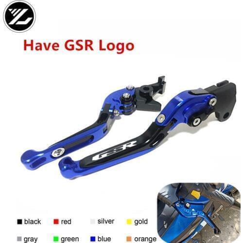 Have GSR Logo For SUZUKI GSR 750 GSR750 2011-2012-2013-2014-2015 Motorcycle Folding Extendable Brake Clutch Levers Motor Brakes