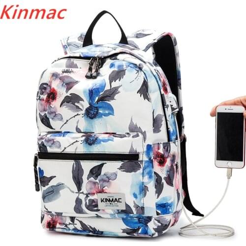 Kinmac Brand Backpack Laptop Bag15",15.6 Inch,Ink Flower Shoulder Compute Bag For Macbook 15.4, Business, School, DropShip V158