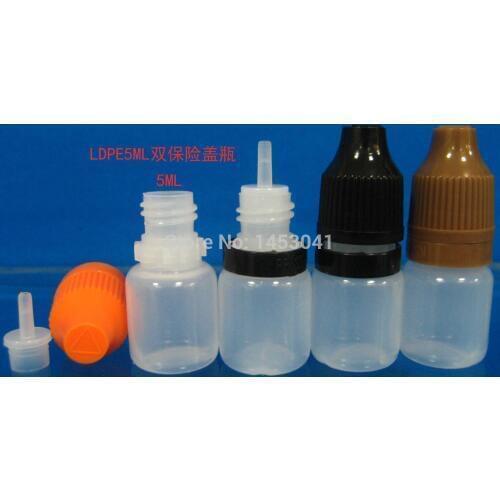 Lot 3500pcs 5ml LDPET plastic bottles essential oil/juice bottle/,liquid plastic containers