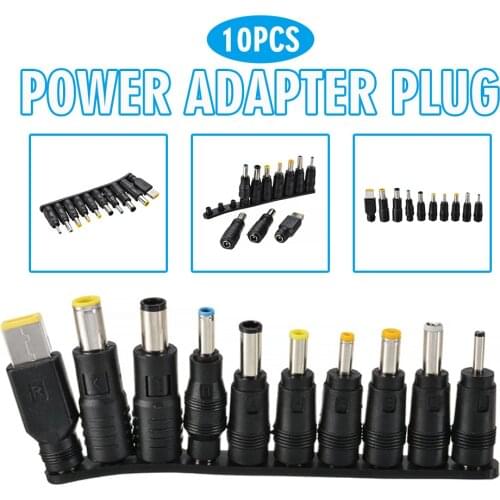 Mayitr 10pcs High Quality DC Power Supply Adapter Laptop Computer Charger Conversion Plugs For PC Laptops