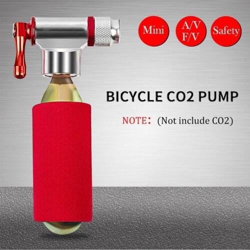 Mini Bicycle Pump Tire Air Inflator Aluminum Alloy MTB Road Bike CO2 Inflator Ball Needle Hose Inflatable Pump Air Track Pumps