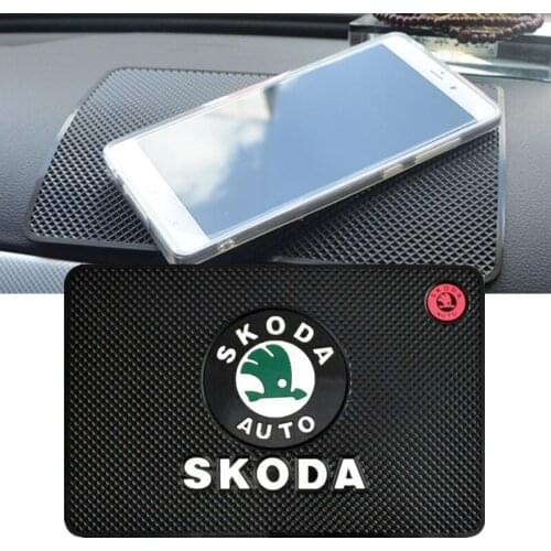 Car Interior Non Slip Mat Anti-slip Pad For Skoda Octavia 2 A7 Tour RS Fabia Rapid Kodiak Superb Kamiq Yeti Auto Accessories