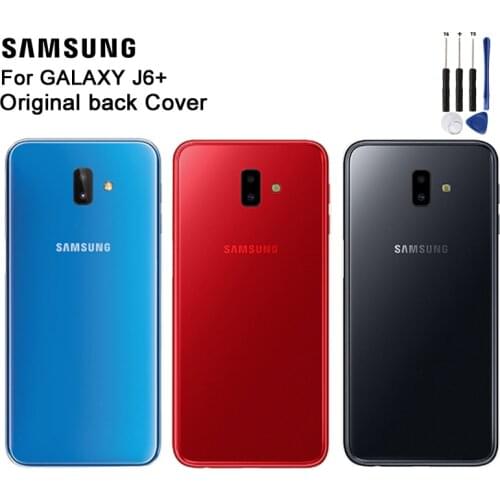 Samsung Origianl Battery Back Cover For Samsung Galaxy J6+ J610 Battery Back Cover Housing Replacement