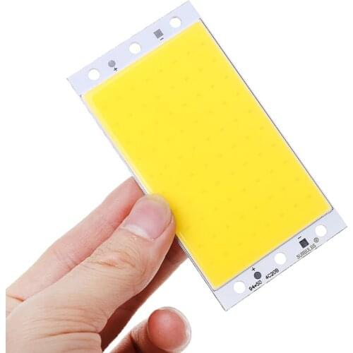 94x50mm COB Panel Light DC12-24V LED Strip Shape Lamp 15W High-brightness LED Light Board