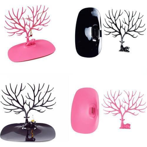 Jewelry Stand Display Towe Bracelet Holder Jewelry Rack Necklace Rack for Home Use ABS Material Deer Tree Multi Colors Choose