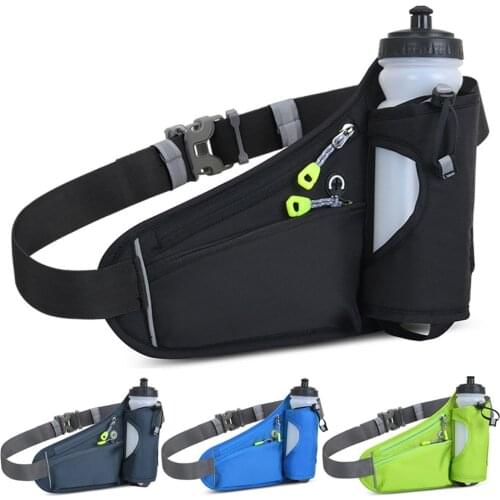 Running Waist Belt Marathon Outdoor Gym Sport Fitness Water Bottle Pouch Fanny Waist Pack Riding Cycling Phone Pocket Bag
